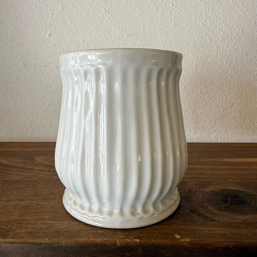 Ceramic Flour Sugar Canister Set Vegetable Kitchen Decor Grandmacore Missing Lid